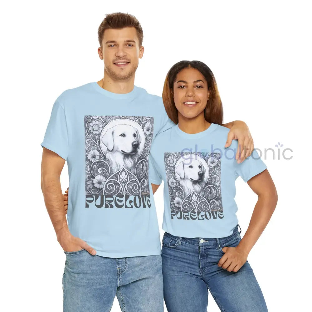 Labrador Vintage Unisex Cotton Tee for Dog Lovers (Black & White) T-Shirt