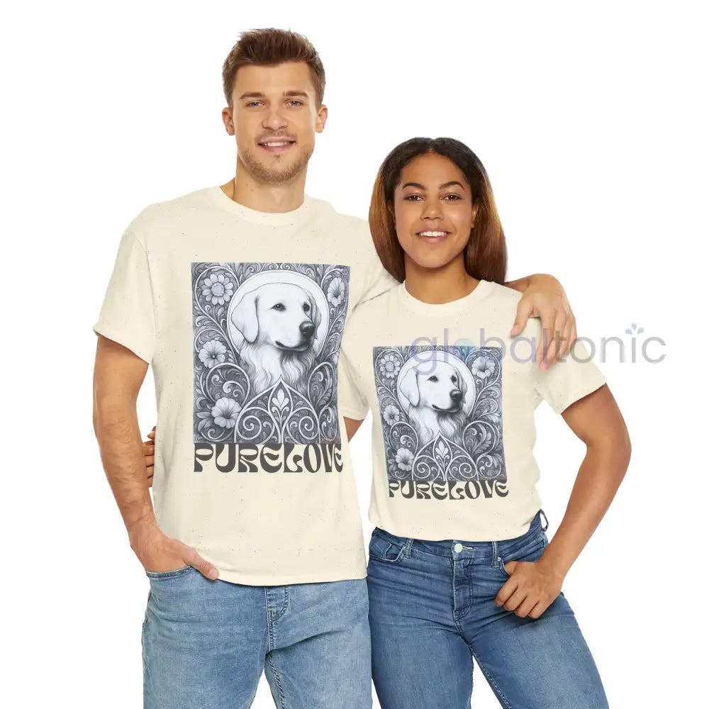 Labrador Vintage Unisex Cotton Tee for Dog Lovers (Black & White) T-Shirt