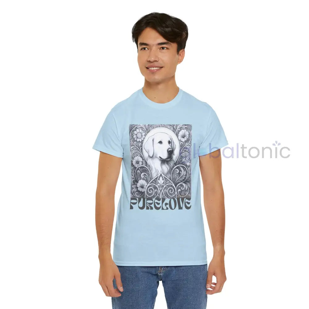 Labrador Vintage Unisex Cotton Tee for Dog Lovers (Black & White) T-Shirt