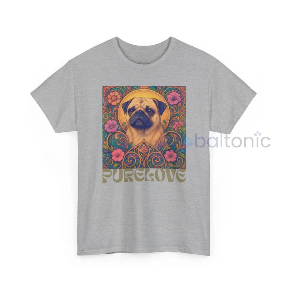 Pug Vintage Graphic T-Shirt – Unisex Cotton Tee for Dog Lovers T-Shirt