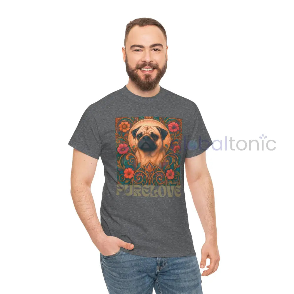 Pug Vintage Graphic T-Shirt – Unisex Cotton Tee for Dog Lovers T-Shirt