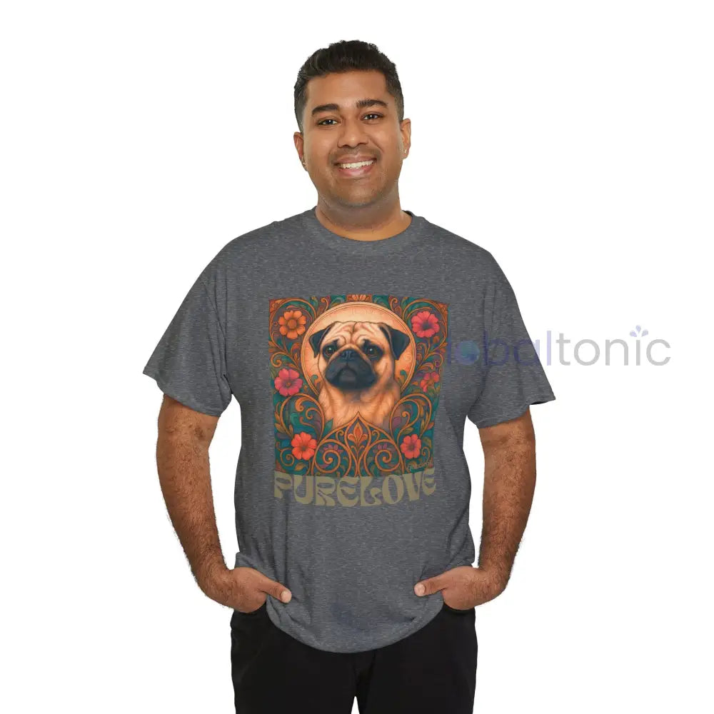 Pug Vintage Graphic T-Shirt – Unisex Cotton Tee for Dog Lovers T-Shirt
