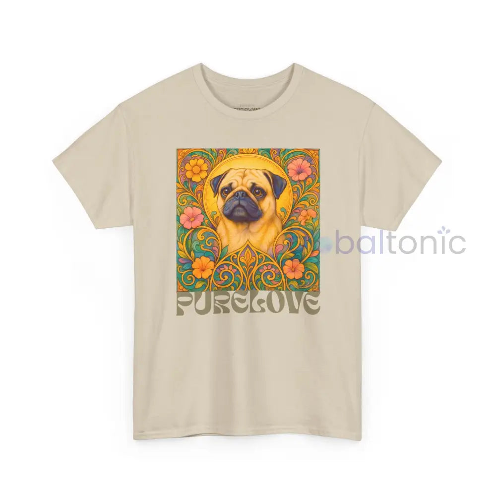 Pug Vintage Graphic T-Shirt – Unisex Cotton Tee for Dog Lovers T-Shirt