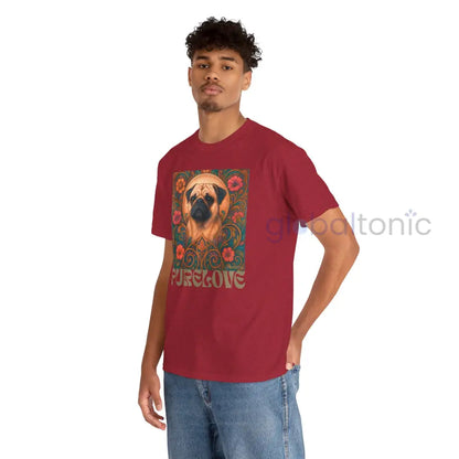 Pug Vintage Graphic T-Shirt – Unisex Cotton Tee for Dog Lovers T-Shirt