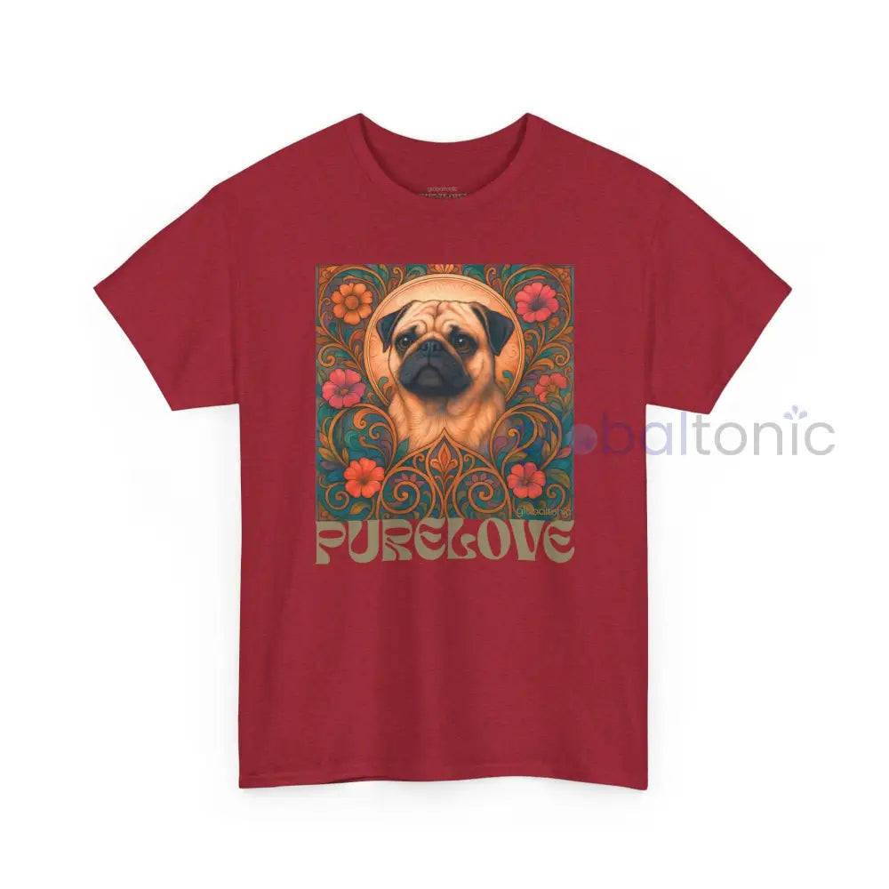 Pug Vintage Graphic T-Shirt – Unisex Cotton Tee for Dog Lovers T-Shirt