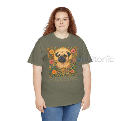 Pug Vintage Graphic T-Shirt – Unisex Cotton Tee for Dog Lovers T-Shirt