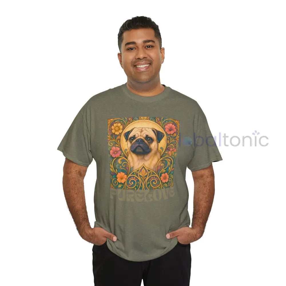 Pug Vintage Graphic T-Shirt – Unisex Cotton Tee for Dog Lovers T-Shirt