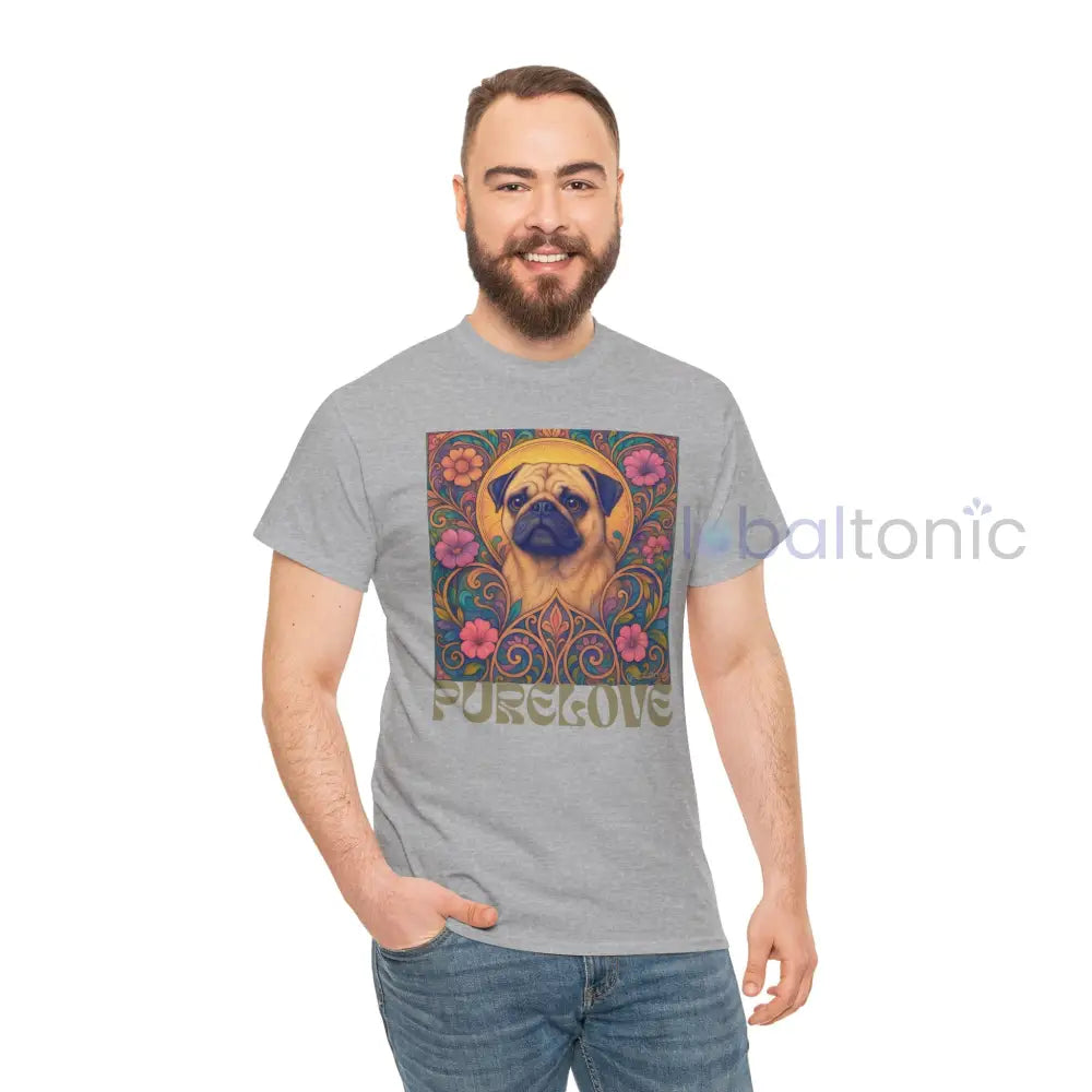 Pug Vintage Graphic T-Shirt – Unisex Cotton Tee for Dog Lovers T-Shirt