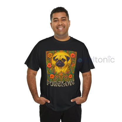 Pug Vintage Graphic T-Shirt – Unisex Cotton Tee for Dog Lovers T-Shirt