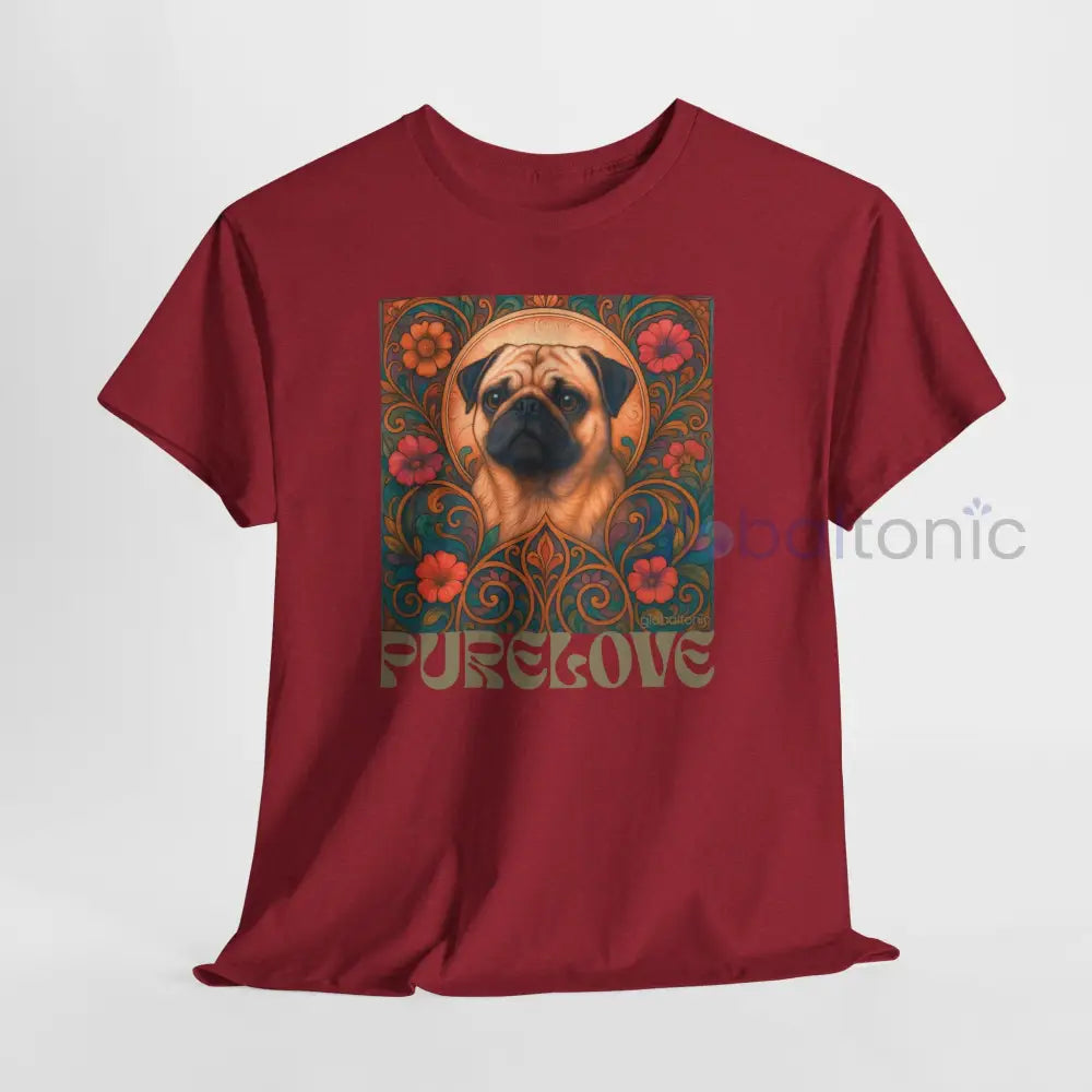 Pug Vintage Graphic T-Shirt – Unisex Cotton Tee for Dog Lovers T-Shirt