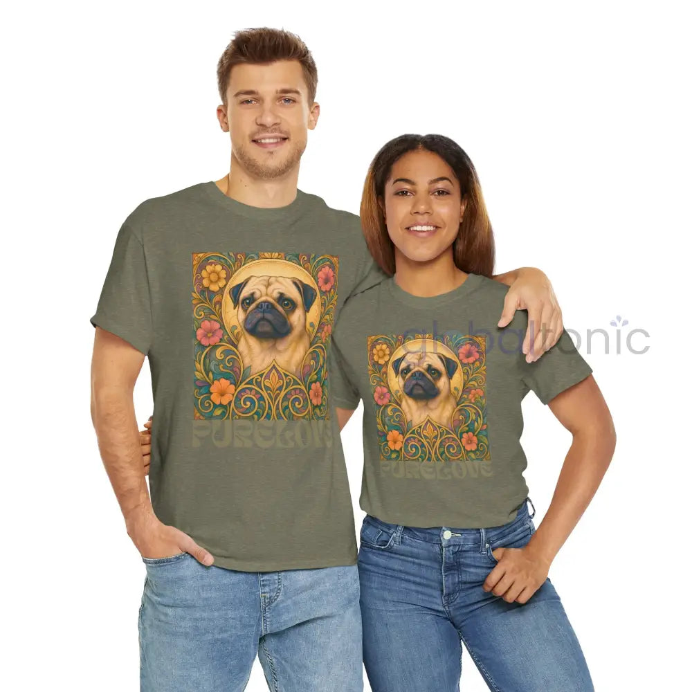 Pug Vintage Graphic T-Shirt – Unisex Cotton Tee for Dog Lovers T-Shirt
