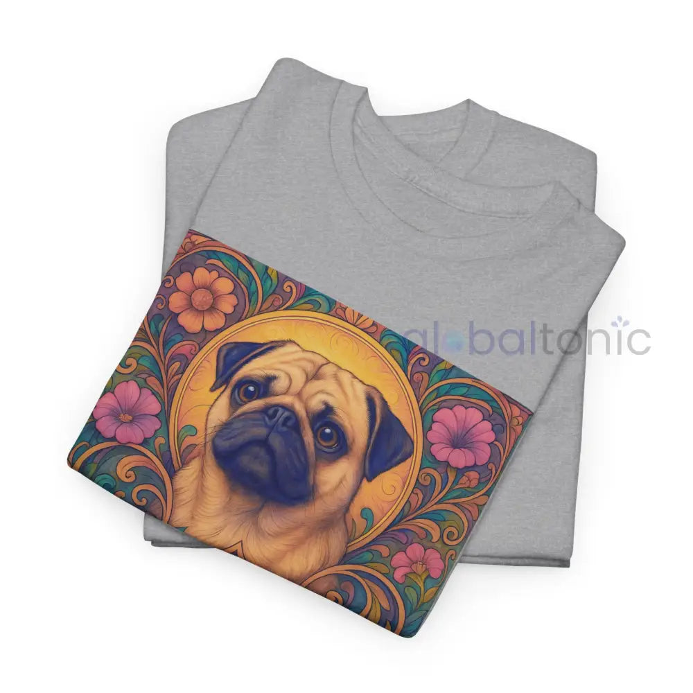 Pug Vintage Graphic T-Shirt – Unisex Cotton Tee for Dog Lovers T-Shirt