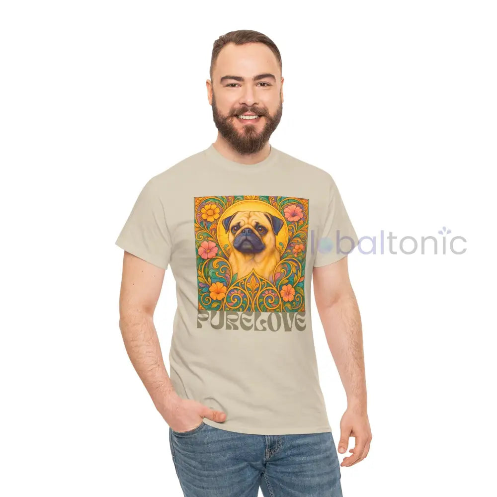 Pug Vintage Graphic T-Shirt – Unisex Cotton Tee for Dog Lovers T-Shirt