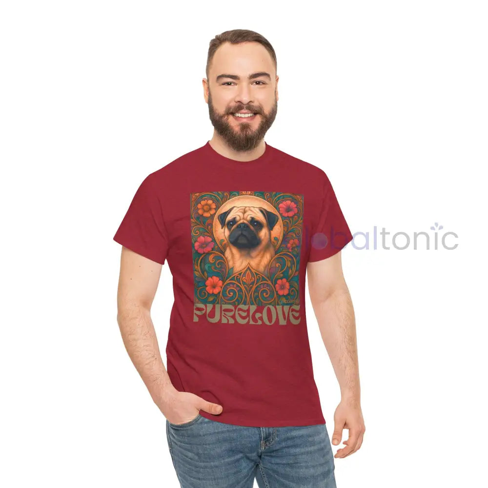 Pug Vintage Graphic T-Shirt – Unisex Cotton Tee for Dog Lovers T-Shirt