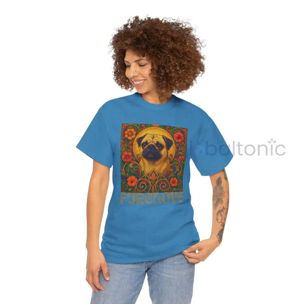 Pug Vintage Graphic T-Shirt – Unisex Cotton Tee for Dog Lovers T-Shirt