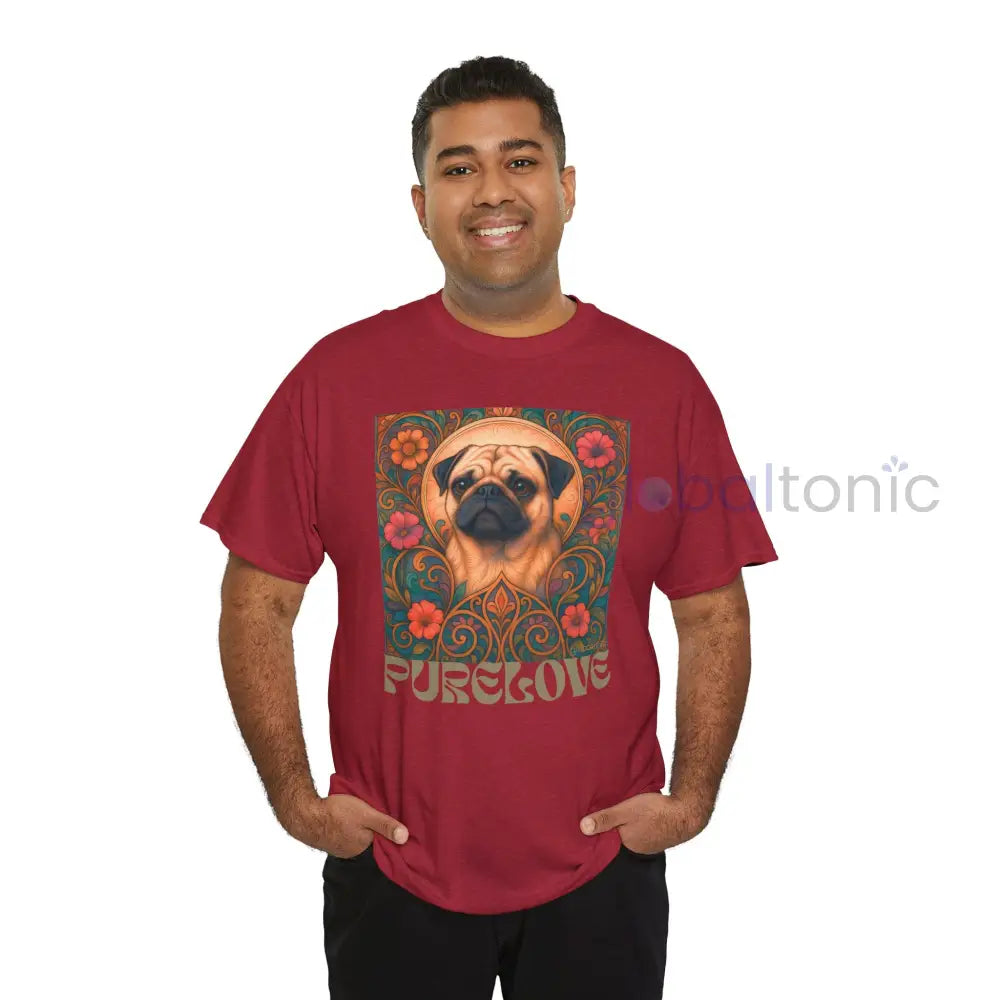 Pug Vintage Graphic T-Shirt – Unisex Cotton Tee for Dog Lovers T-Shirt