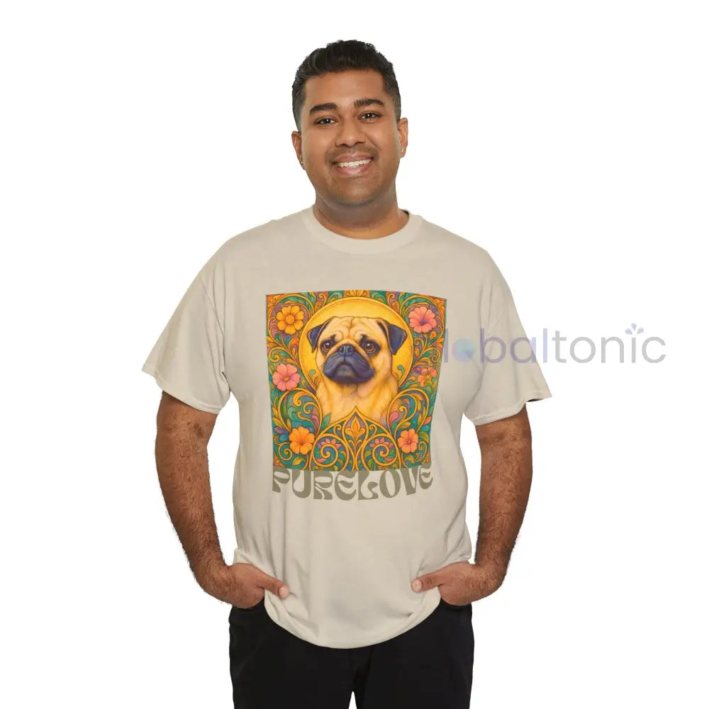 Pug Vintage Graphic T-Shirt – Unisex Cotton Tee for Dog Lovers T-Shirt