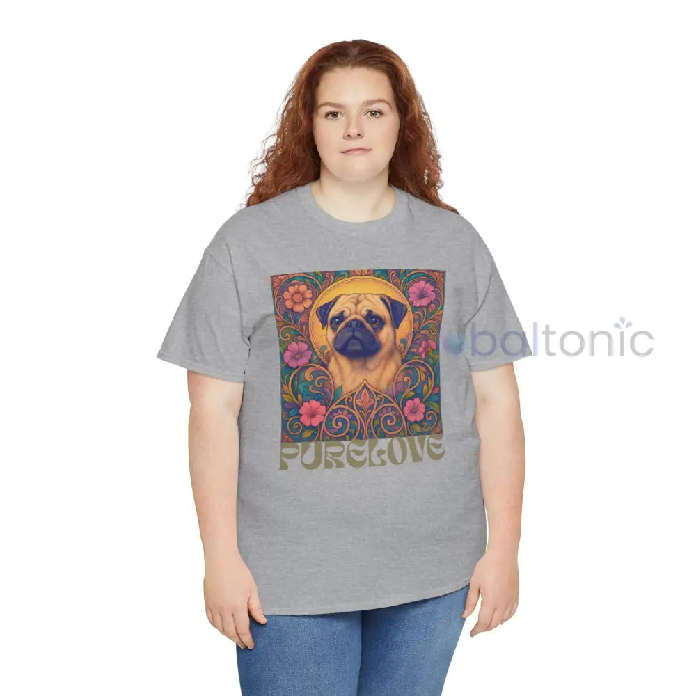 Pug Vintage Graphic T-Shirt – Unisex Cotton Tee for Dog Lovers T-Shirt