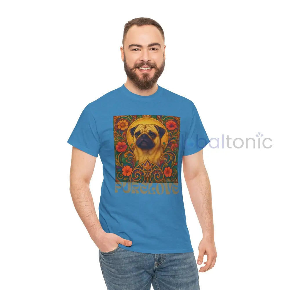 Pug Vintage Graphic T-Shirt – Unisex Cotton Tee for Dog Lovers T-Shirt
