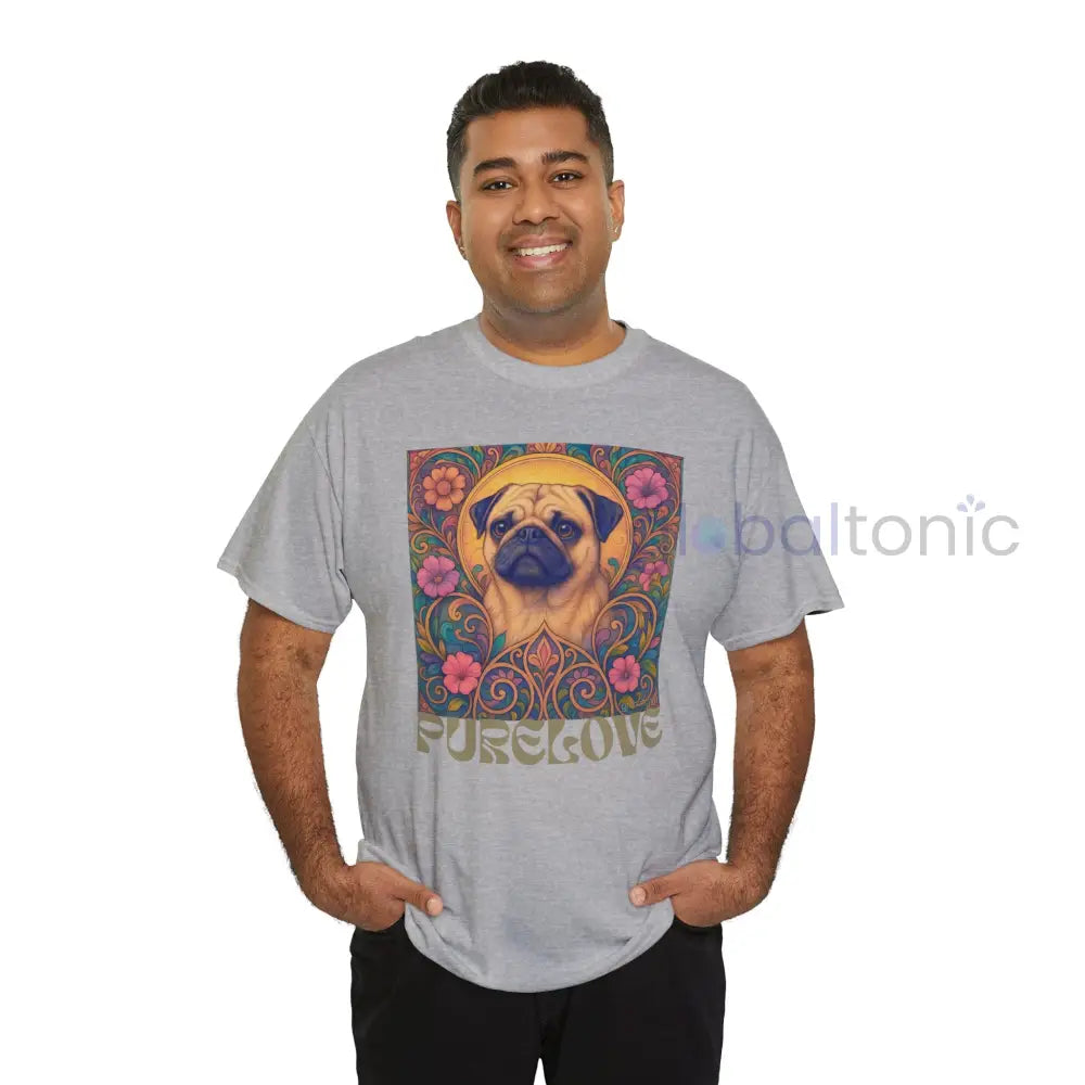 Pug Vintage Graphic T-Shirt – Unisex Cotton Tee for Dog Lovers T-Shirt