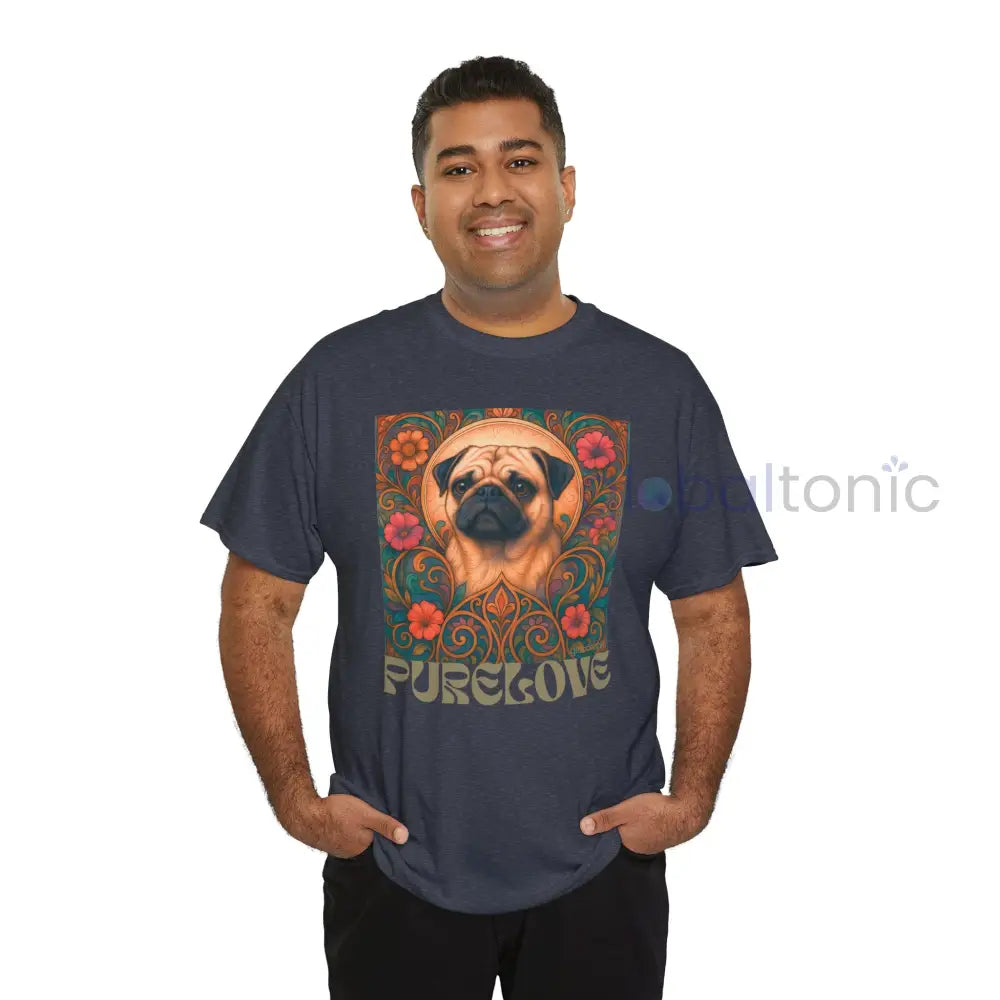 Pug Vintage Graphic T-Shirt – Unisex Cotton Tee for Dog Lovers T-Shirt