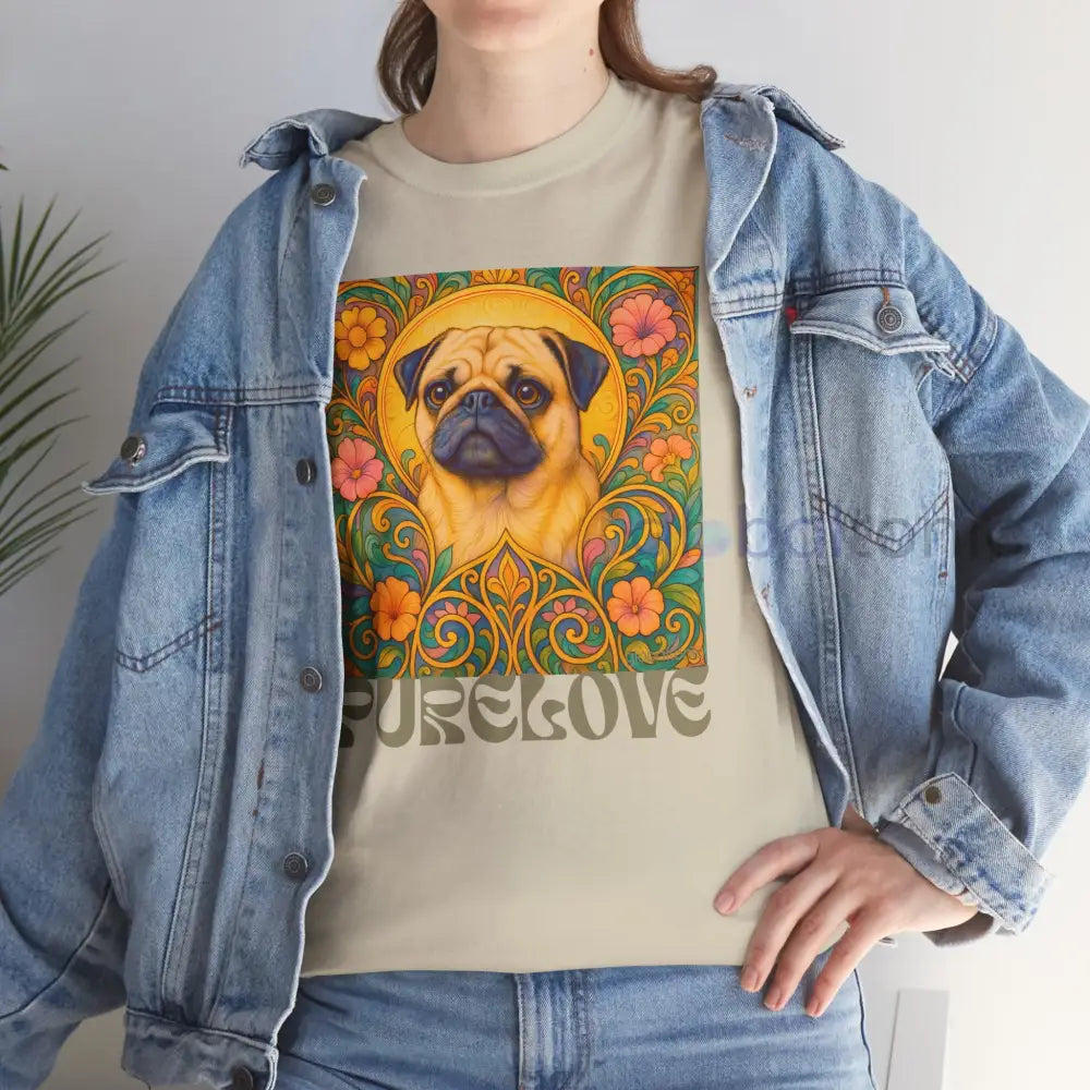 Pug Vintage Graphic T-Shirt – Unisex Cotton Tee for Dog Lovers T-Shirt
