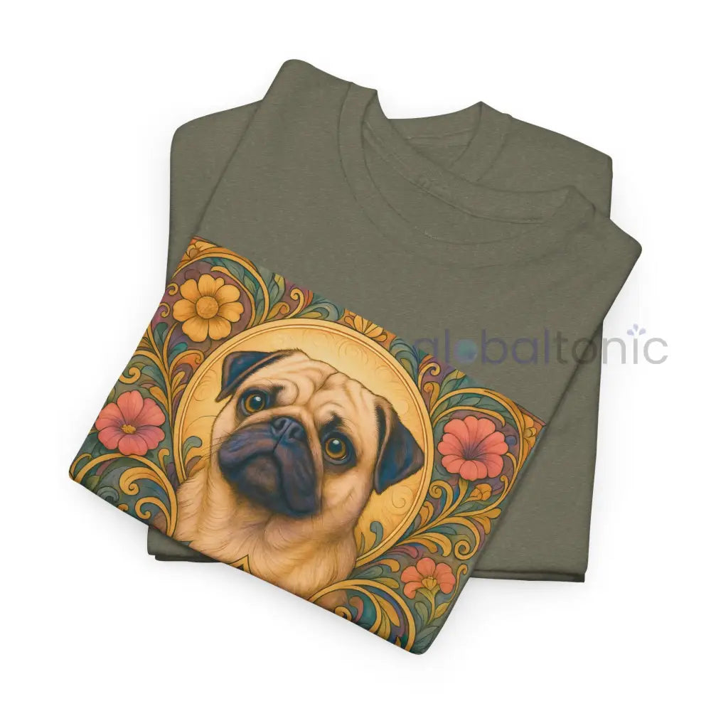 Pug Vintage Graphic T-Shirt – Unisex Cotton Tee for Dog Lovers T-Shirt
