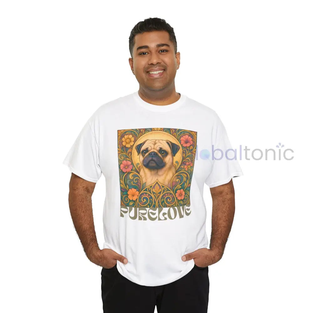 Pug Vintage Graphic T-Shirt – Unisex Cotton Tee for Dog Lovers T-Shirt