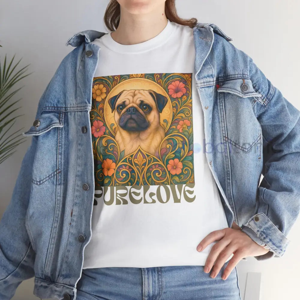 Pug Vintage Graphic T-Shirt – Unisex Cotton Tee for Dog Lovers T-Shirt