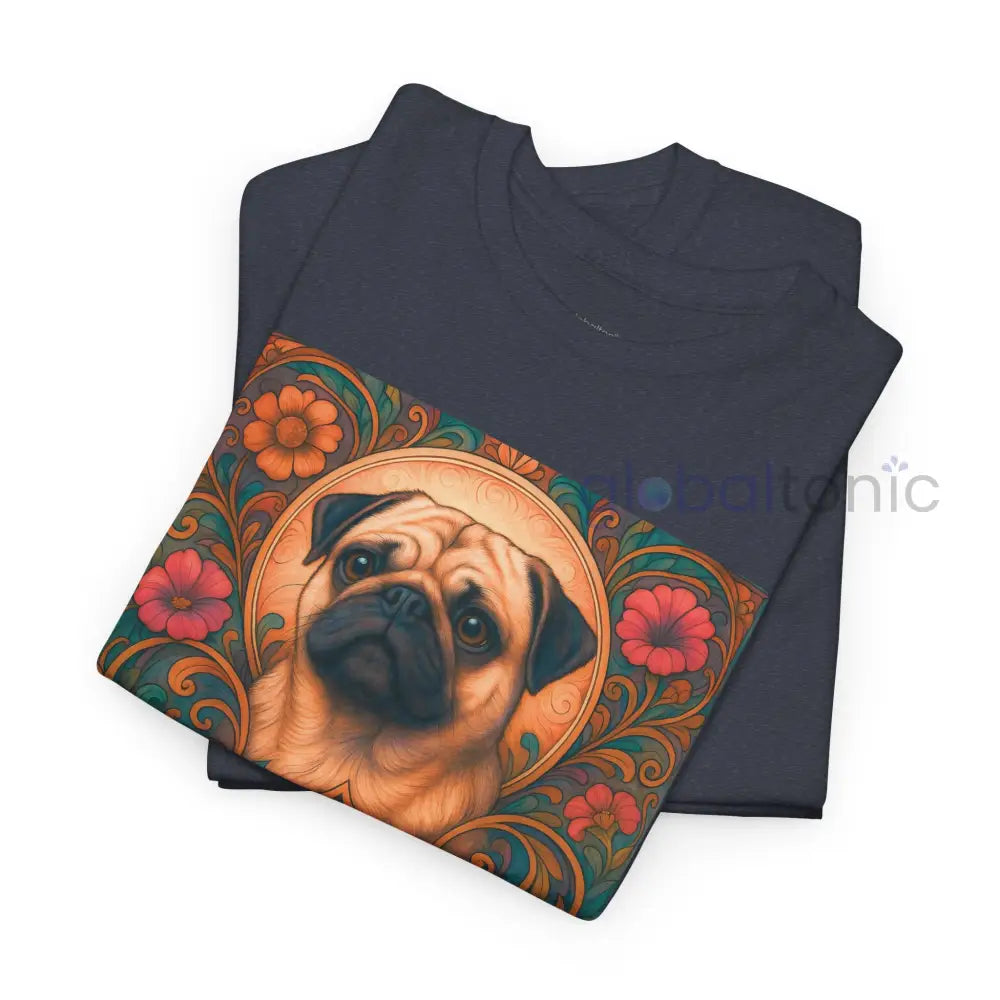 Pug Vintage Graphic T-Shirt – Unisex Cotton Tee for Dog Lovers T-Shirt