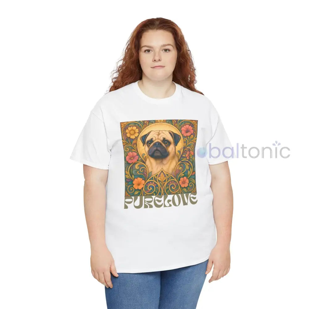 Pug Vintage Graphic T-Shirt – Unisex Cotton Tee for Dog Lovers T-Shirt