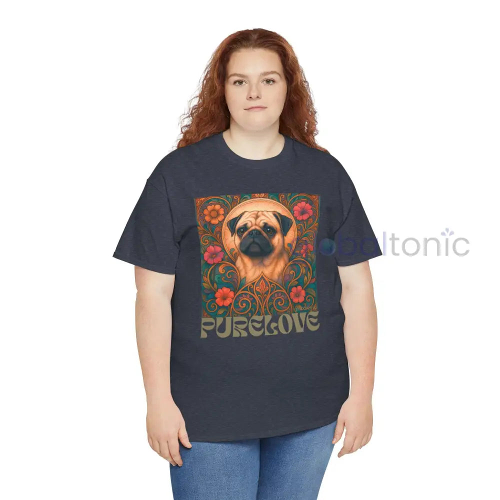 Pug Vintage Graphic T-Shirt – Unisex Cotton Tee for Dog Lovers T-Shirt
