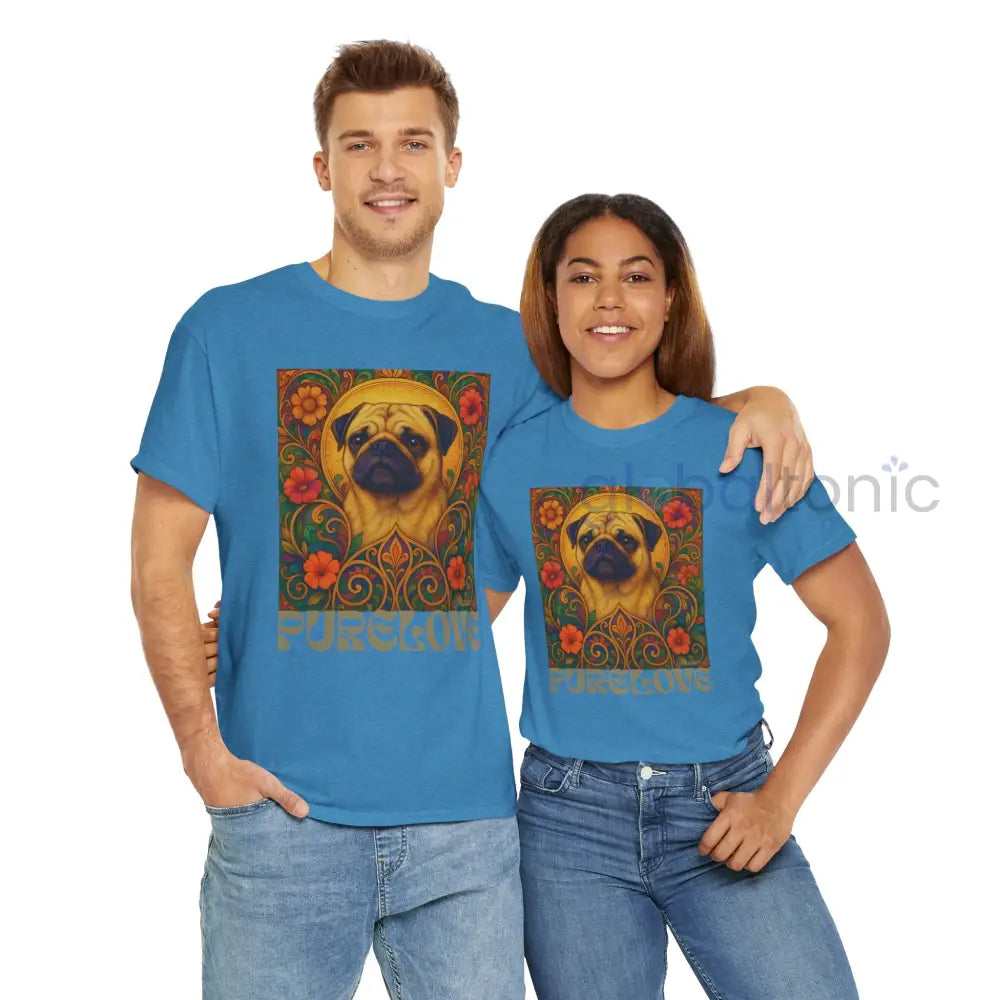 Pug Vintage Graphic T-Shirt – Unisex Cotton Tee for Dog Lovers T-Shirt