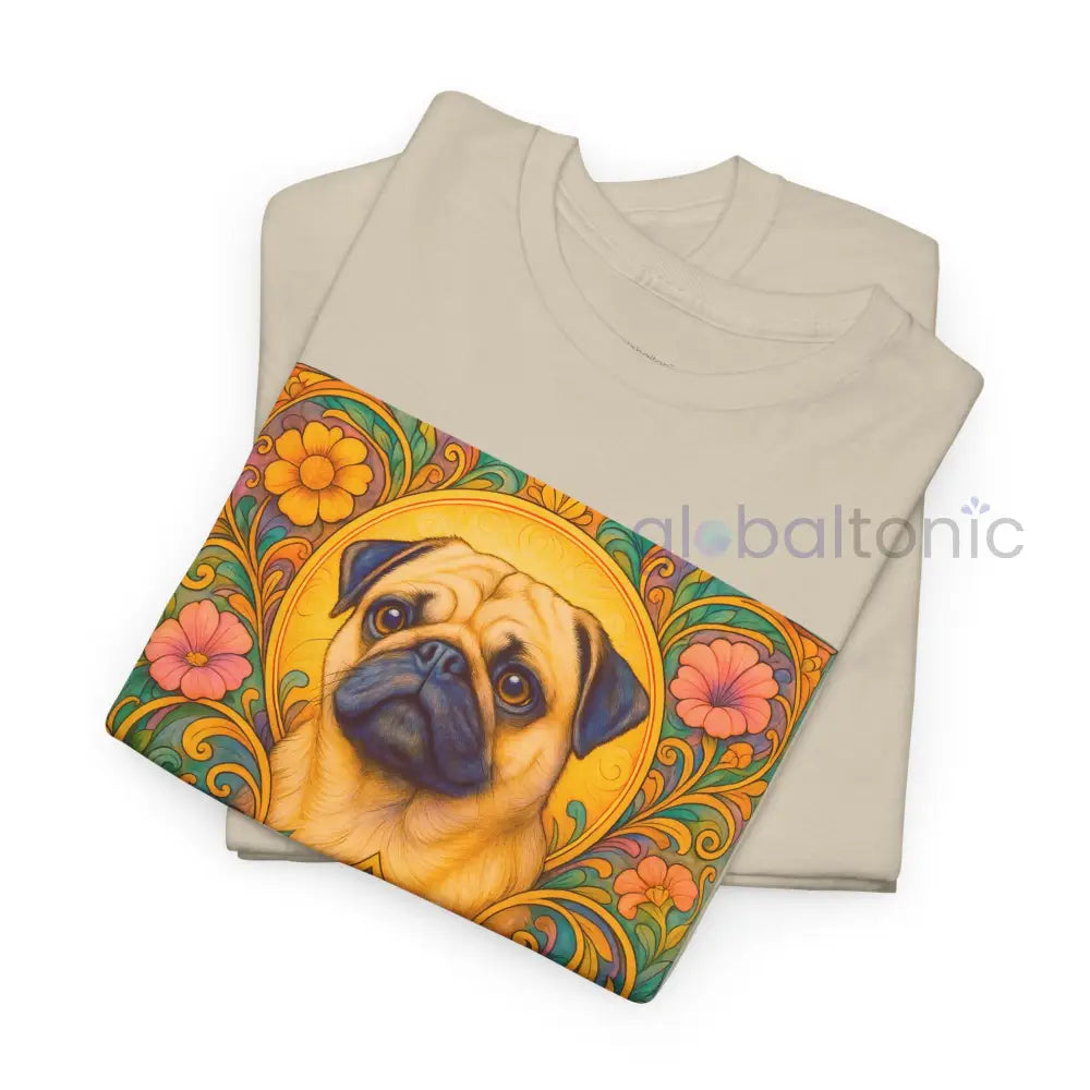 Pug Vintage Graphic T-Shirt – Unisex Cotton Tee for Dog Lovers T-Shirt