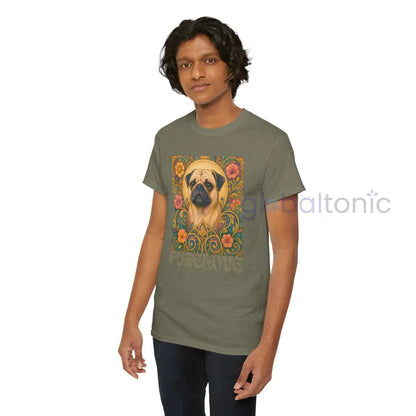 Pug Vintage Graphic T-Shirt – Unisex Cotton Tee for Dog Lovers T-Shirt