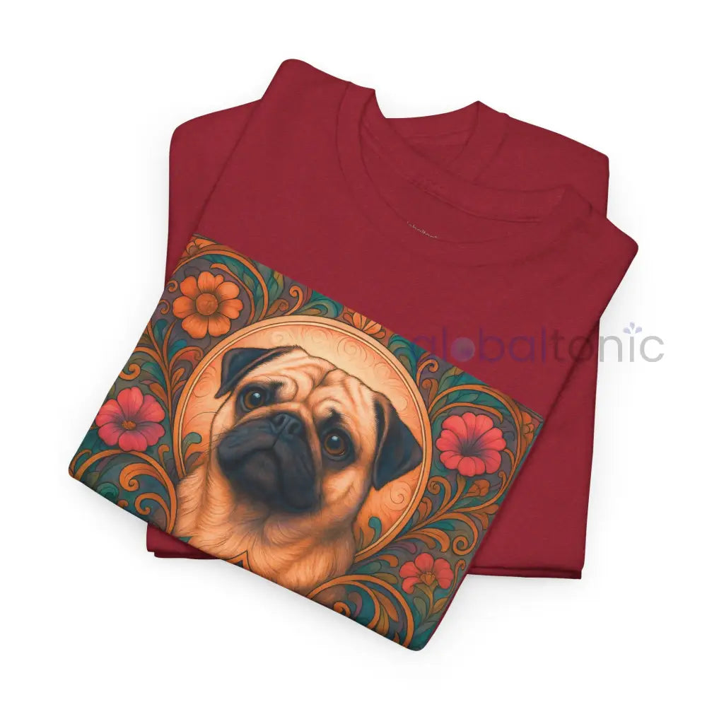 Pug Vintage Graphic T-Shirt – Unisex Cotton Tee for Dog Lovers T-Shirt
