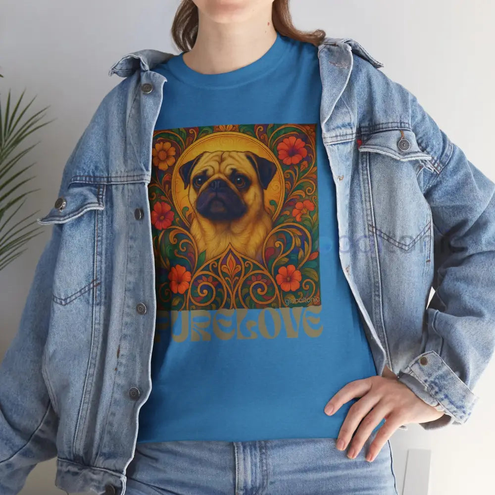 Pug Vintage Graphic T-Shirt – Unisex Cotton Tee for Dog Lovers T-Shirt