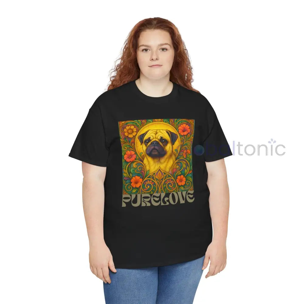 Pug Vintage Graphic T-Shirt – Unisex Cotton Tee for Dog Lovers T-Shirt