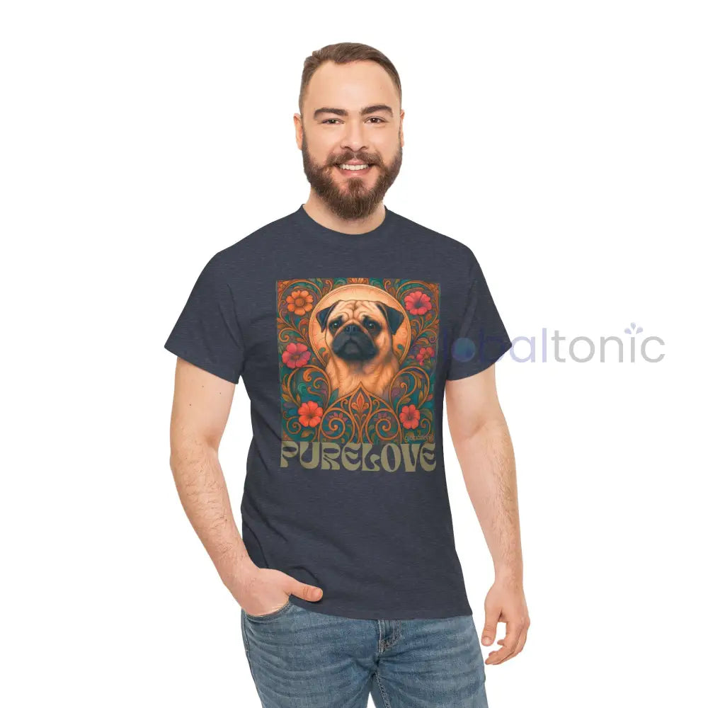 Pug Vintage Graphic T-Shirt – Unisex Cotton Tee for Dog Lovers T-Shirt
