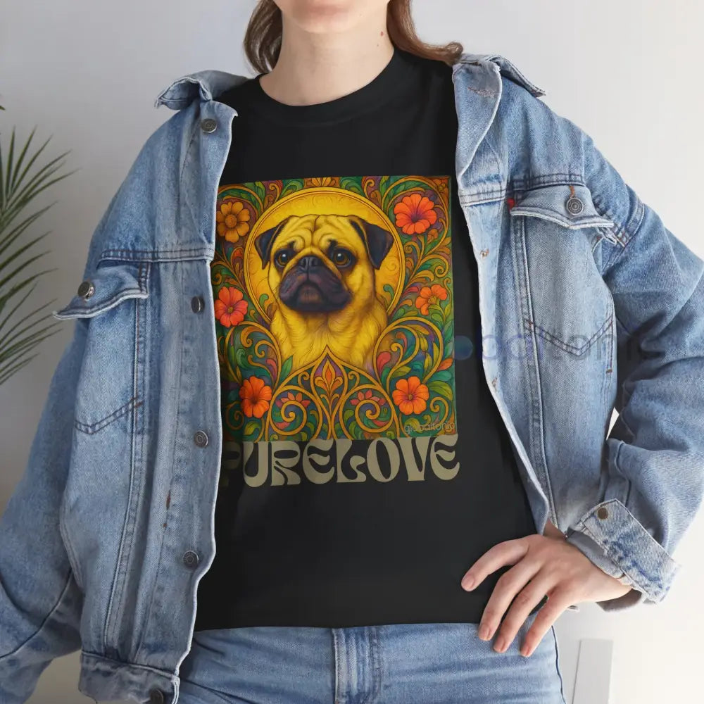 Pug Vintage Graphic T-Shirt – Unisex Cotton Tee for Dog Lovers T-Shirt
