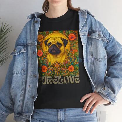 Pug Vintage Graphic T-Shirt – Unisex Cotton Tee for Dog Lovers T-Shirt