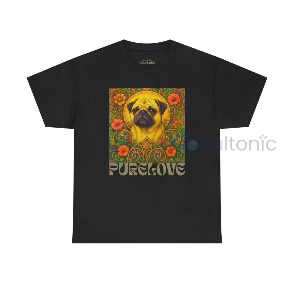 Pug Vintage Graphic T-Shirt – Unisex Cotton Tee for Dog Lovers Black / S T-Shirt
