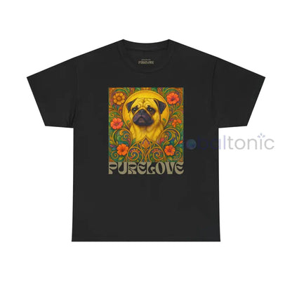 Pug Vintage Graphic T-Shirt – Unisex Cotton Tee for Dog Lovers Black / S T-Shirt