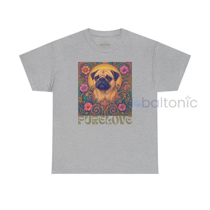 Pug Vintage Graphic T-Shirt – Unisex Cotton Tee for Dog Lovers Sport Grey / S T-Shirt
