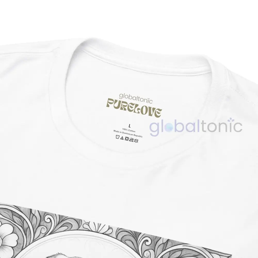 Pug Vintage Unisex Cotton Tee for Dog Lovers (Black & White) T-Shirt