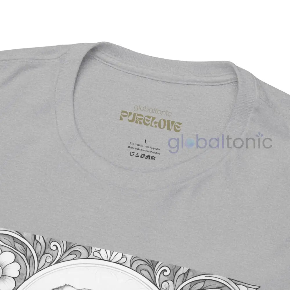 Pug Vintage Unisex Cotton Tee for Dog Lovers (Black & White) T-Shirt