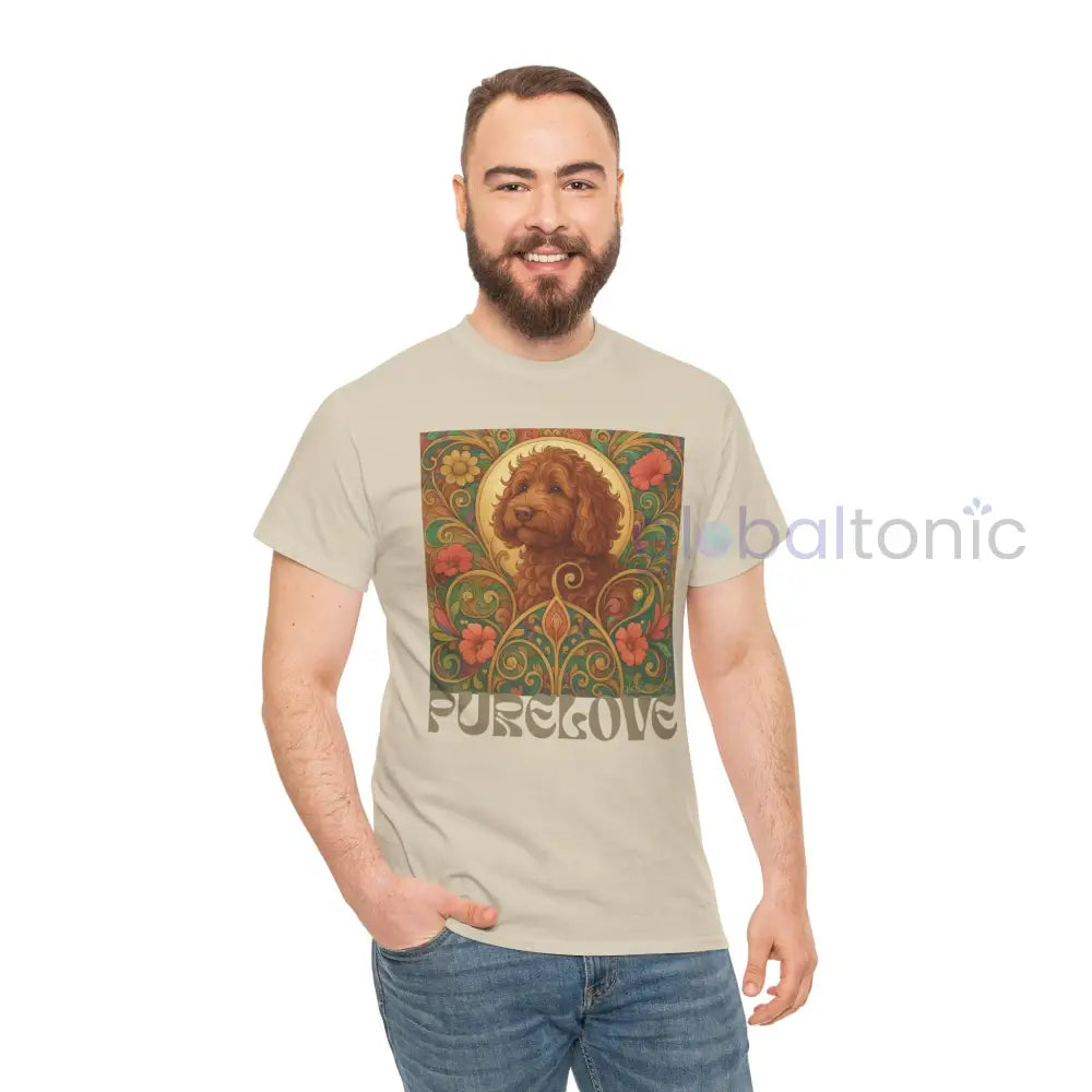 Red Cavapoo (Cavoodle) Vintage Graphic T-Shirt – Unisex Cotton Tee for Dog Lovers T-Shirt