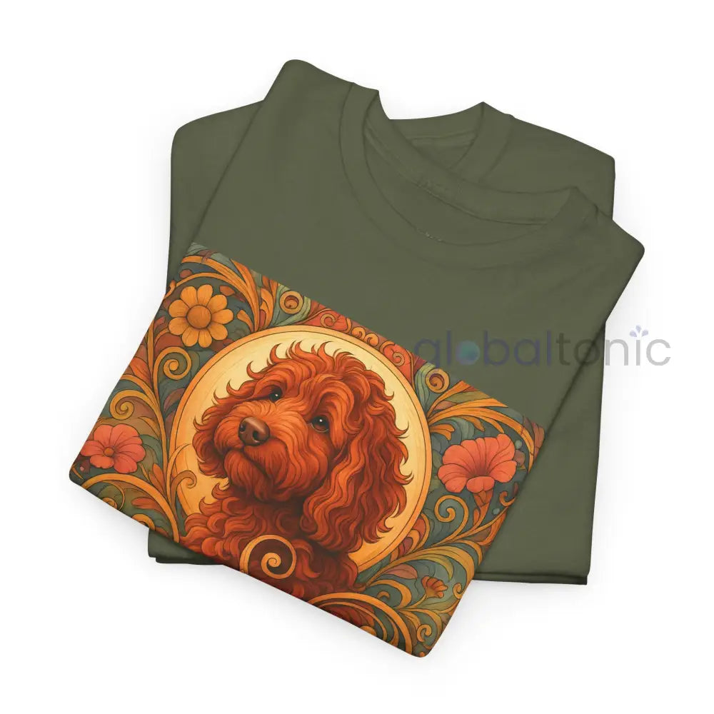 Red Cavapoo (Cavoodle) Vintage Graphic T-Shirt – Unisex Cotton Tee for Dog Lovers T-Shirt