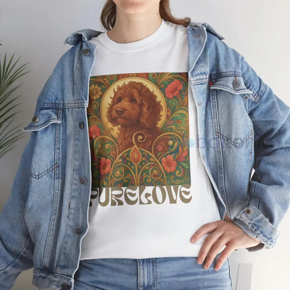 Red Cavapoo (Cavoodle) Vintage Graphic T-Shirt – Unisex Cotton Tee for Dog Lovers T-Shirt