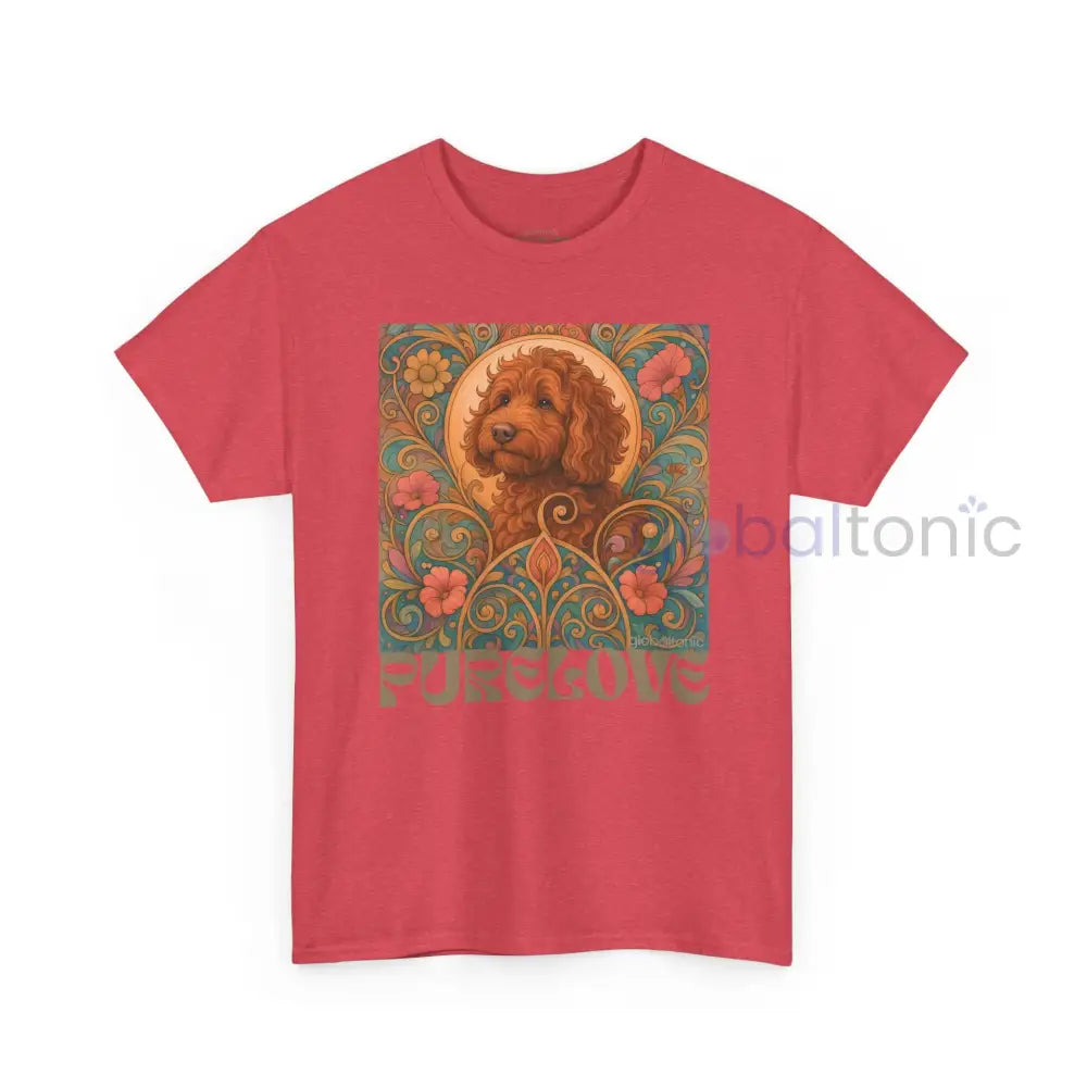 Red Cavapoo (Cavoodle) Vintage Graphic T-Shirt – Unisex Cotton Tee for Dog Lovers T-Shirt